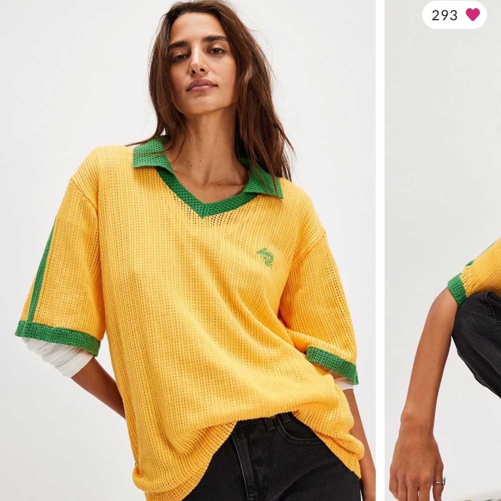 Free People Forty Two Knit Shirt Womens